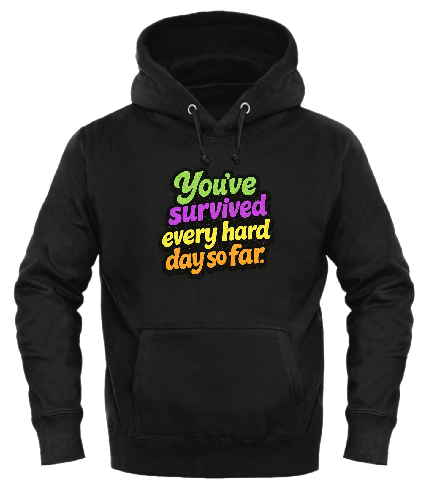 Survived Hard Days Hoodie - Inspirational Pullover Hoodie for Comfort and Resilience - Good Trouble Fashion