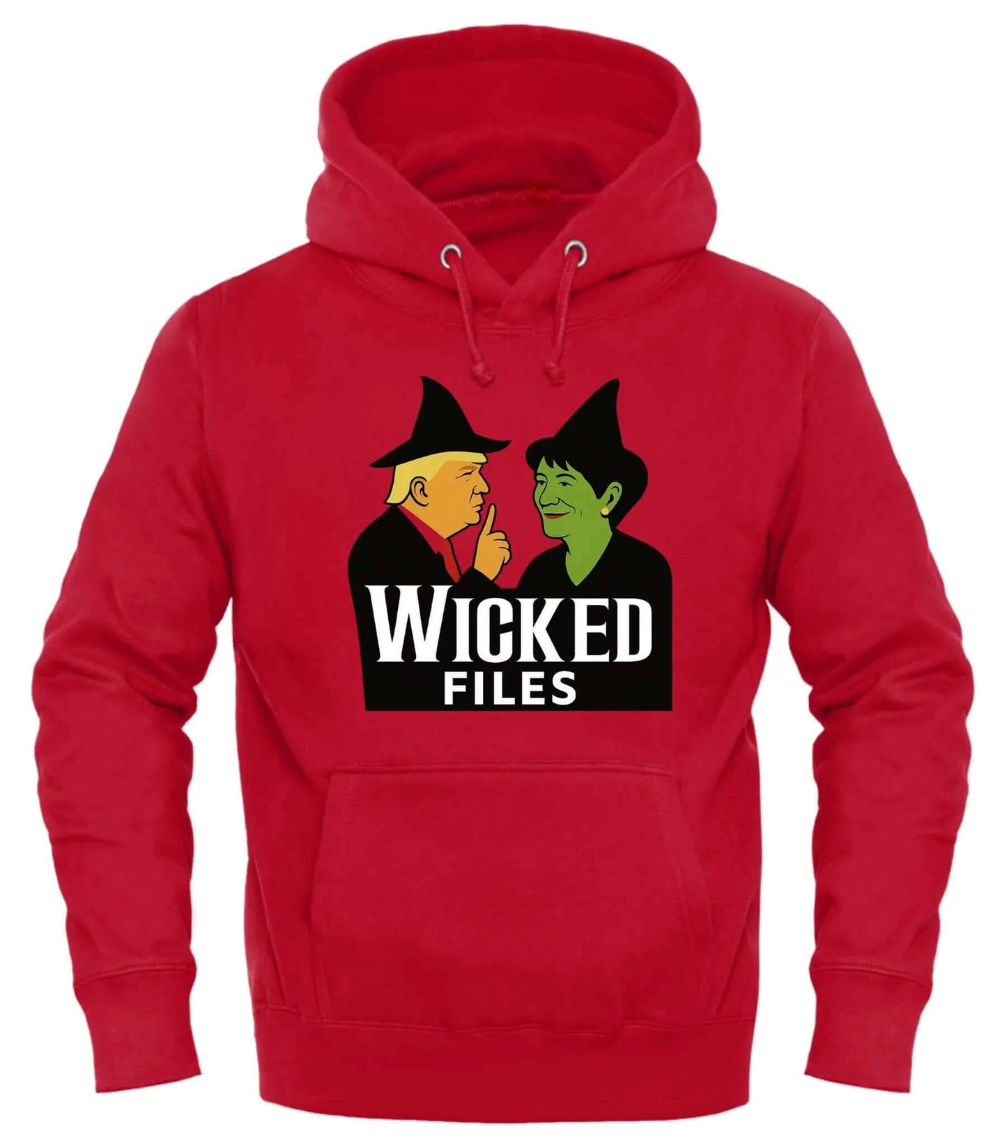 The Wicked Meets Epstein Files Hoodie – cozy unisex graphic hoodie from Good Trouble Fashion – soft fleece sweatshirt style product photo