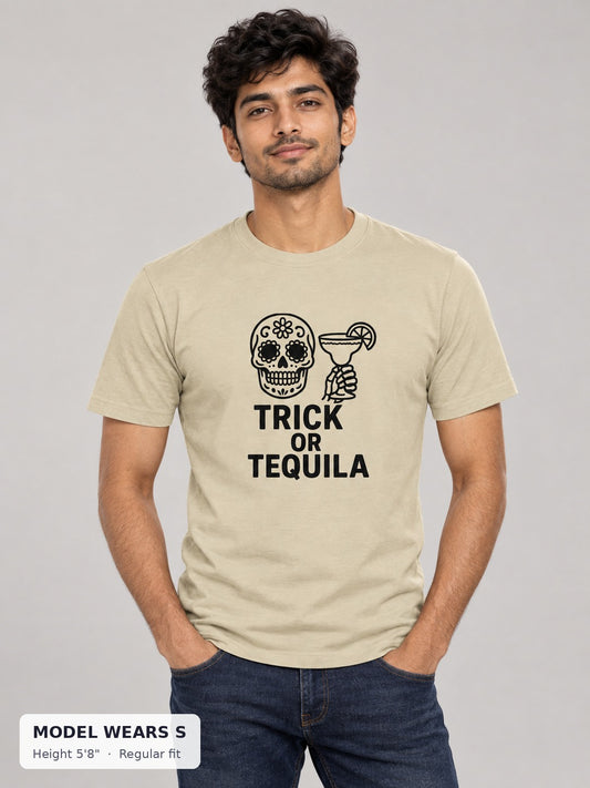 Trick or Tequila Tee on model wearing size S - Good Trouble Fashion