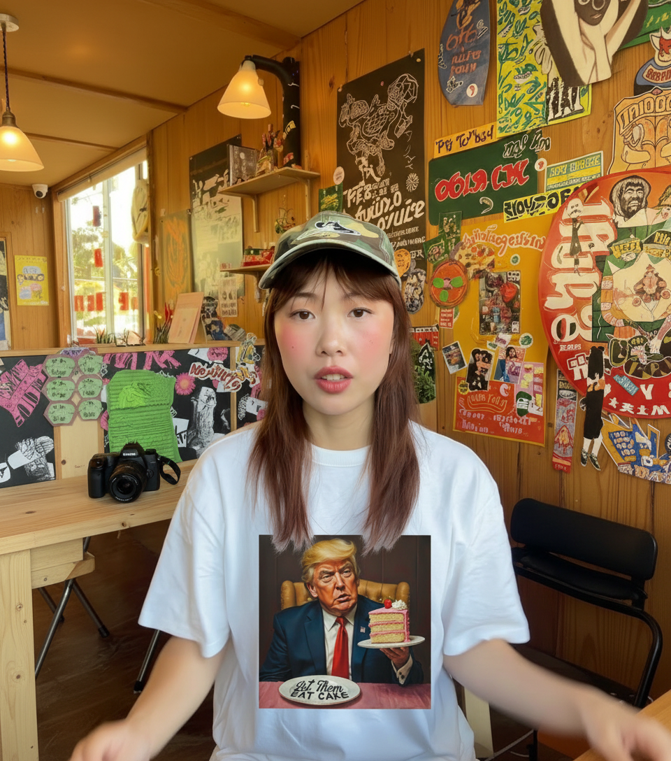Trump Let Them Eat Cake Tee - Trendy Statement T-shirt - Good Trouble Fashion