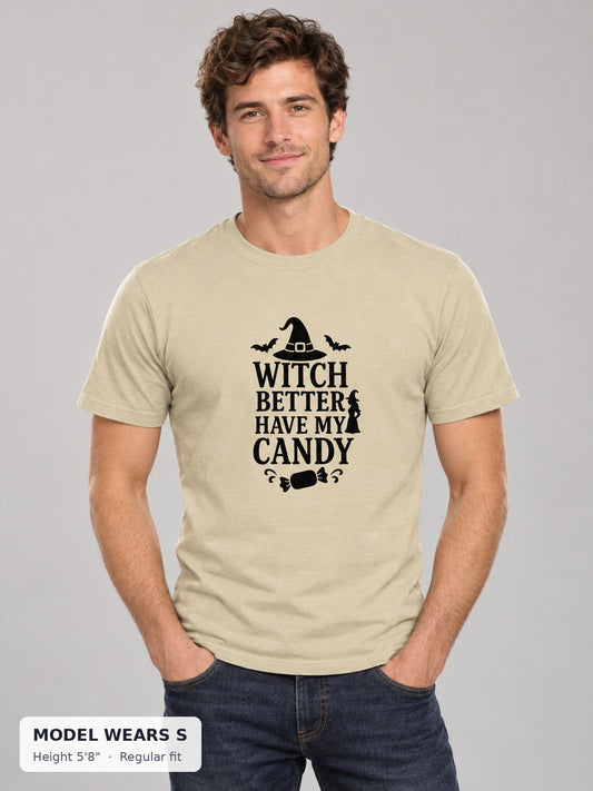 Witch Better Have My Candy Tee on model wearing size S - Good Trouble Fashion